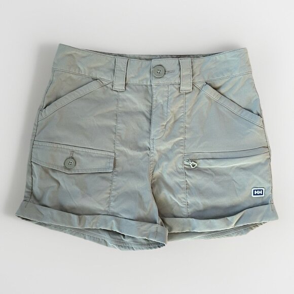 Helly Hansen Maridalen Shorts Women's Size XS Khaki Hiking Quick Dry Stretch - Picture 1 of 10